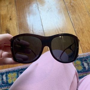 Versace rounded sunglasses
